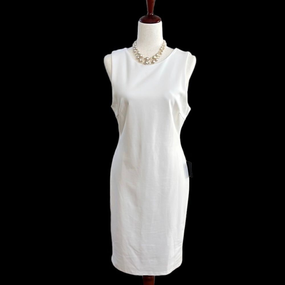 Lulu’s NEW w tags Womens size XL cream off white midi sleeveless dress